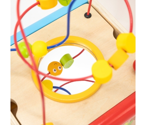 Viga Drewniana Kostka Edukacyjna 5w1