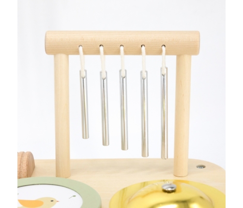 Viga Drewniany Stolik Edukacyjny Muzyczny Sensoryczny 7W1