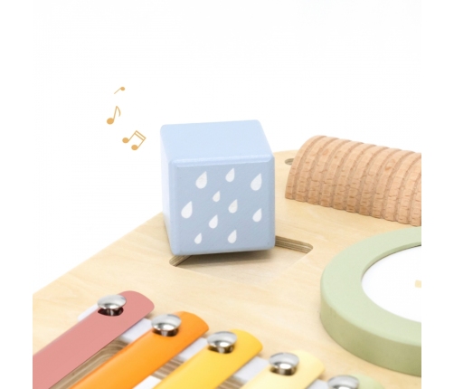Viga Drewniany Stolik Edukacyjny Muzyczny Sensoryczny 7W1