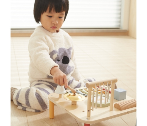 Viga Drewniany Stolik Edukacyjny Muzyczny Sensoryczny 7W1