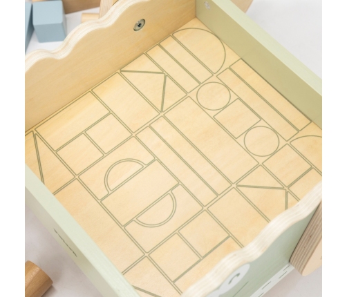 Viga Drewniany Wózek Na Klocki Pchacz