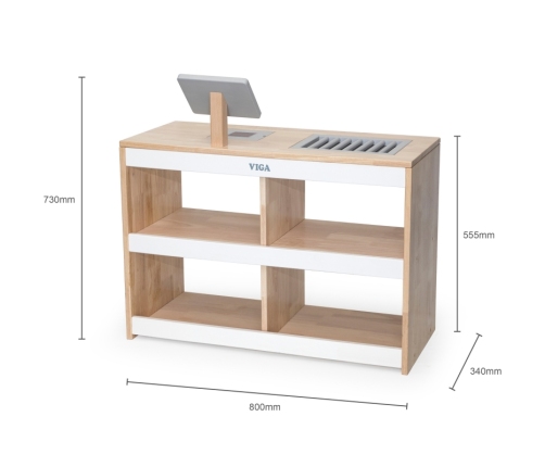 VIGA Drewniana Kasa Sklepowa