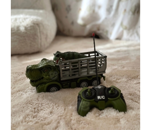 WOOPIE Samochód Zdalnie Sterowany RC Dinozaur Zielony + Figurka