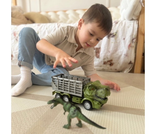 WOOPIE Samochód Zdalnie Sterowany RC Dinozaur Zielony + Figurka