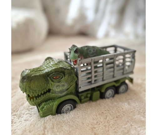 WOOPIE Samochód Zdalnie Sterowany RC Dinozaur Zielony + Figurka