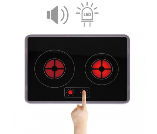 TOOKY TOY Duża Drewniana Multifunkcyjna Kuchnia Nowoczesna Akcesoria