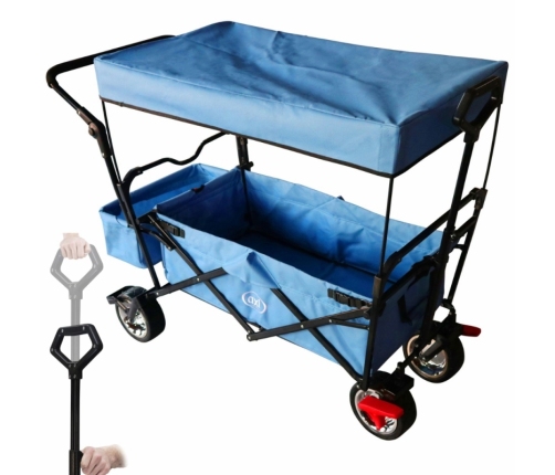 AXI Składany Wózek Plażowy z Dachem Hamulcem i Torbą 80Kg