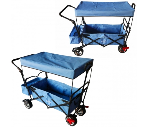 AXI Składany Wózek Plażowy z Dachem Hamulcem i Torbą 80Kg