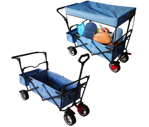 AXI Składany Wózek Plażowy z Dachem Hamulcem i Torbą 80Kg