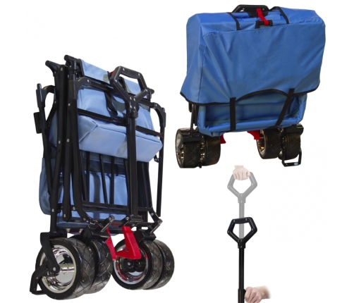 AXI Składany Wózek Plażowy z Dachem Hamulcem i Torbą 80Kg