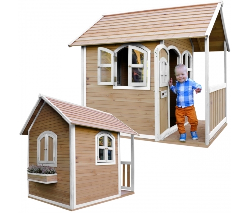AXI Drewniany Domek z Oknami Alex Playhouse 178 cm