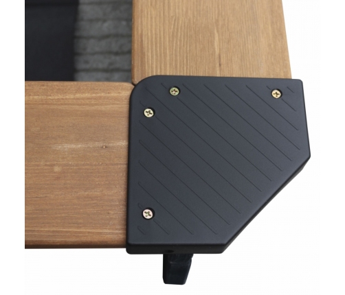 AXI Drewniana Piaskownica z Daszkiem Zamykana z Ławkami