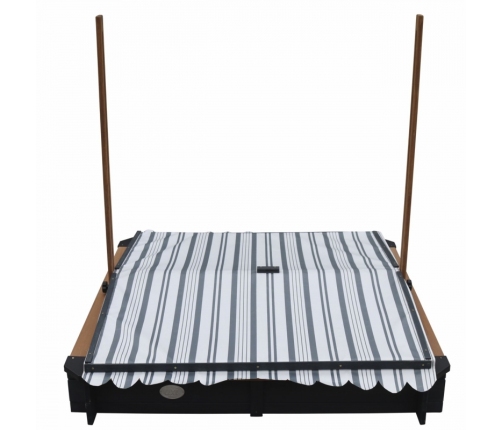 AXI Drewniana Piaskownica z Daszkiem Zamykana z Ławkami