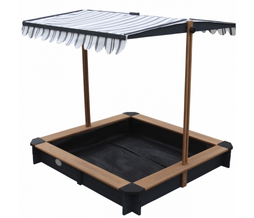 AXI Drewniana Piaskownica z Daszkiem Zamykana z Ławkami