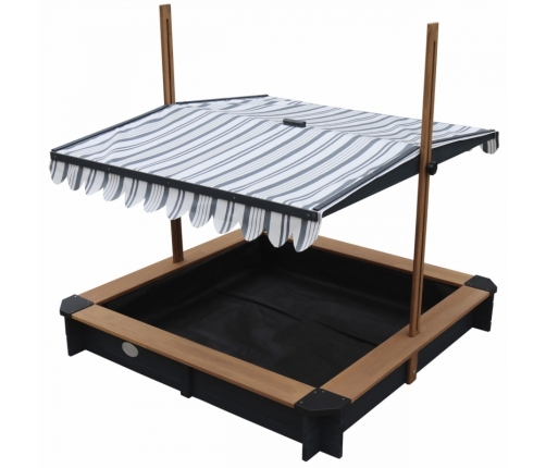 AXI Drewniana Piaskownica z Daszkiem Zamykana z Ławkami