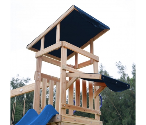 AXI Drewniany Duży Plac Zabaw Huśtawki Zjeżdżalnia Wieża + Piaskownica