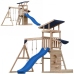 AXI Drewniany Duży Plac Zabaw Huśtawki Zjeżdżalnia Wieża + Piaskownica