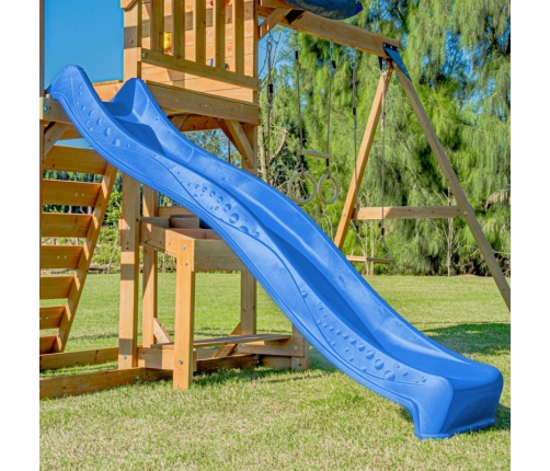 AXI Mitch - Duży Plac Zabaw Drewniany Zjeżdżalnia Hustawki Ścianka Wspinaczkowa + Wieża