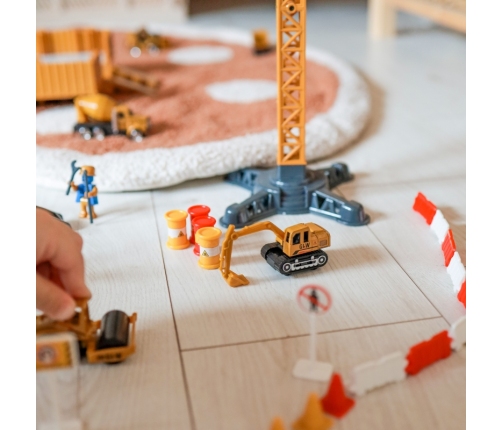 WOOPIE Samochód Ciężarowy 6w1 Zestaw Budowy Dźwig Resoraki Akcesoria