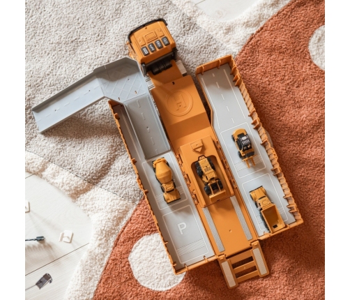 WOOPIE Samochód Ciężarowy 6w1 Zestaw Budowy Dźwig Resoraki Akcesoria