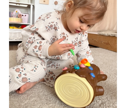 WOOPIE Magnetyczna Gra Zręcznościowa Złap Robaczka 2 Dzięcioły + 10 Robaczków