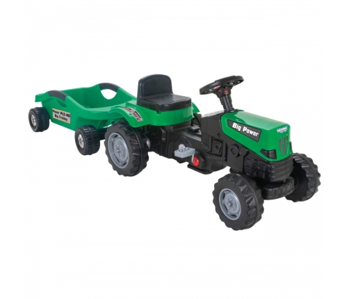 WOOPIE Traktor na Pedały Big PowerTrac z Przyczepą XXL