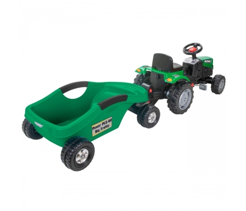 WOOPIE Traktor na Pedały Big PowerTrac z Przyczepą XXL