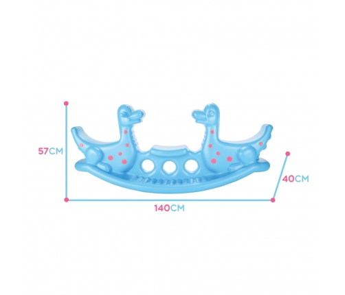 WOOPIE Bujak Dino Huśtawka Równoważna Jasno Niebieski