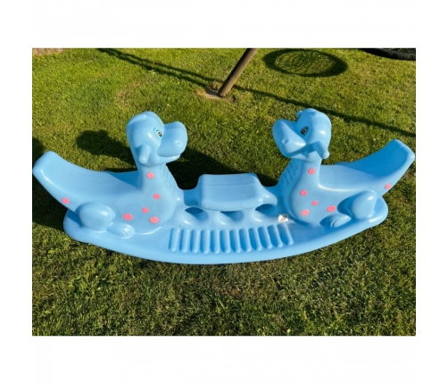 WOOPIE Bujak Dino Huśtawka Równoważna Jasno Niebieski