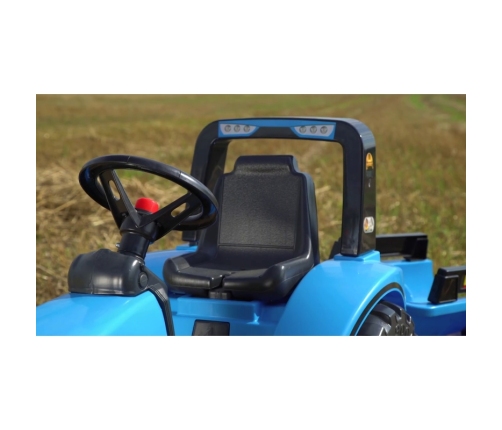 Traktors ar pedāļiem ar piekabi FALK Landini Blue