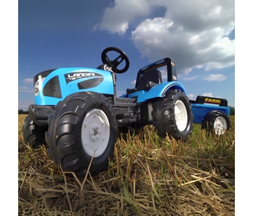 Traktors ar pedāļiem ar piekabi FALK Landini Blue