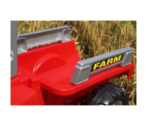 Трактор с педалями с ковшом и прицепом FALK Mc Cormick Red