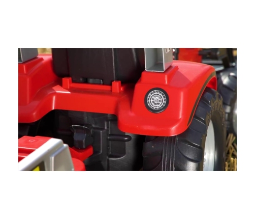 Трактор с педалями с ковшом и прицепом FALK Mc Cormick Red