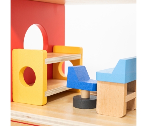 VIGA Drewniany Garaż Remiza Straży Pożarnej Zestaw 14 el