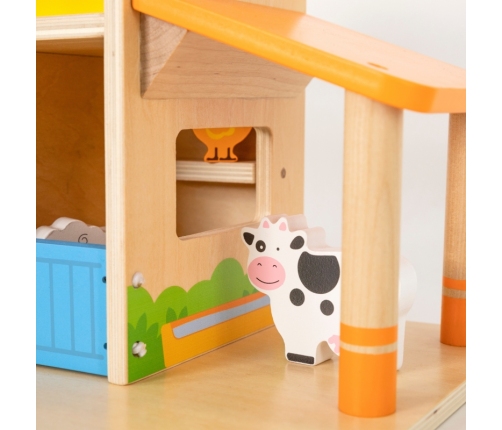 VIGA Drewniana Farma Dom Farmera Z Ogródkiem I Traktorem 21 el