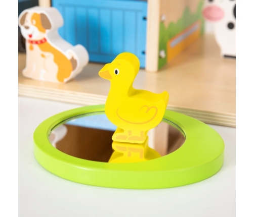 VIGA Drewniana Farma Dom Farmera Z Ogródkiem I Traktorem 21 el