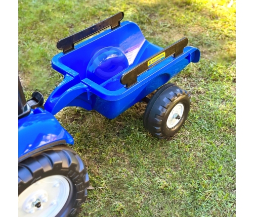 Traktors ar pedāļiem ar piekabi FALK New Holland Blue