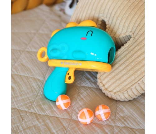 WOOPIE Gra w Rzutki Pistolet Dinozaur na Kulki Rzepy Tarcza Punkty Strzelanie