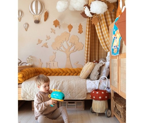 WOOPIE Gra w Rzutki Pistolet Dinozaur na Kulki Rzepy Tarcza Punkty Strzelanie