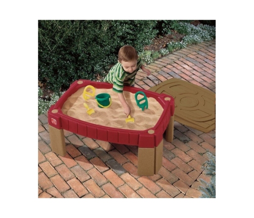 STEP2 Duża Piaskownica Stół z Pokrywą Tor Samochodowy