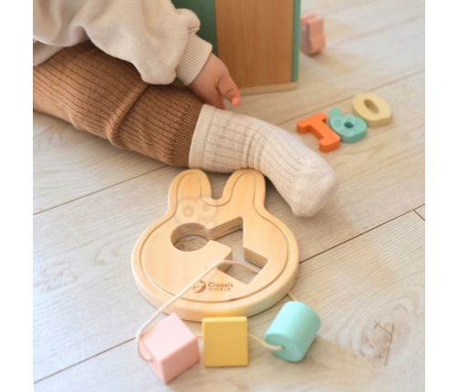 CLASSIC WORLD Pastelowy Zestaw dla Niemowląt Box Pierwsze Zabawki do Nauki od 12 do 18 miesiąca