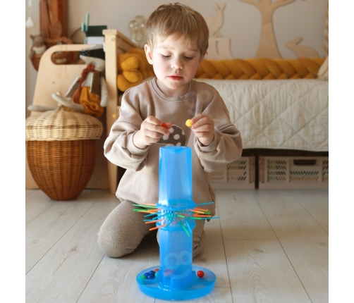 WOOPIE Gra Zręcznościowa Spadające Kulki Bierki Wyjmij Patyczki