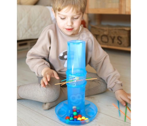 WOOPIE Gra Zręcznościowa Spadające Kulki Bierki Wyjmij Patyczki