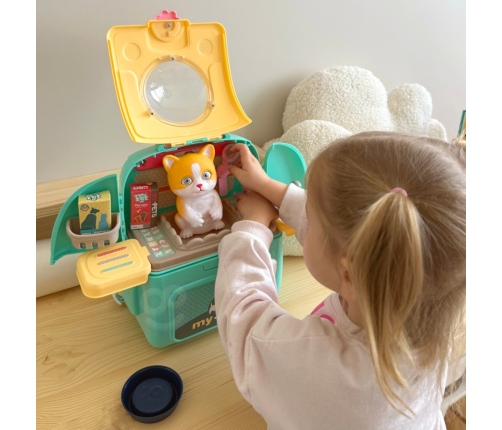 WOOPIE Kotek Przenośny Salon Piękoności 2w1 w Plecaku Transporter