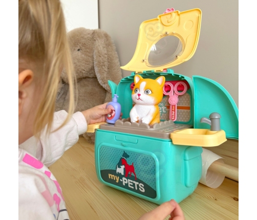 WOOPIE Kotek Przenośny Salon Piękoności 2w1 w Plecaku Transporter