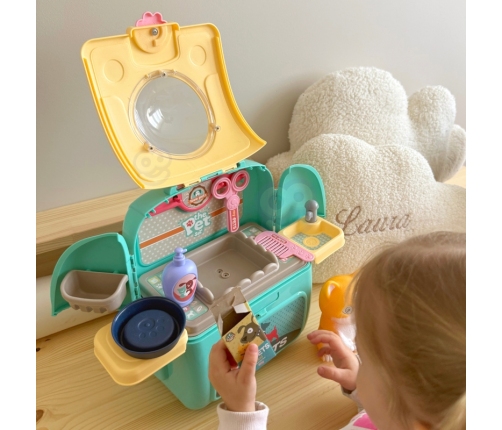 WOOPIE Kotek Przenośny Salon Piękoności 2w1 w Plecaku Transporter