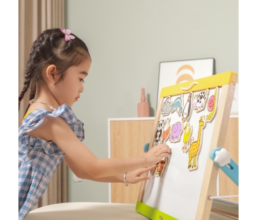 VIGA Drewniane Magnesy Zwierzęta zestaw 20 elementów