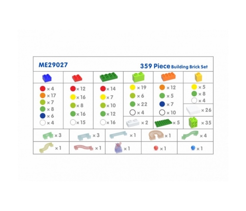 MASTERKIDZ Zestaw Klocków Konstrukcyjnych Tor Kulkowy STEM 359 el.