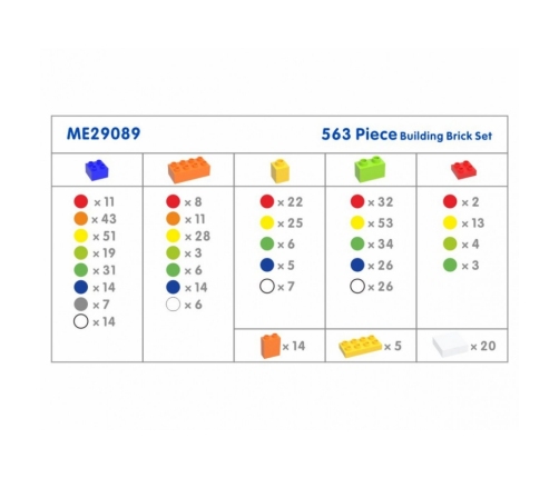 MASTERKIDZ Zestaw Klocków Konstrukcyjnych STEM 563 el.