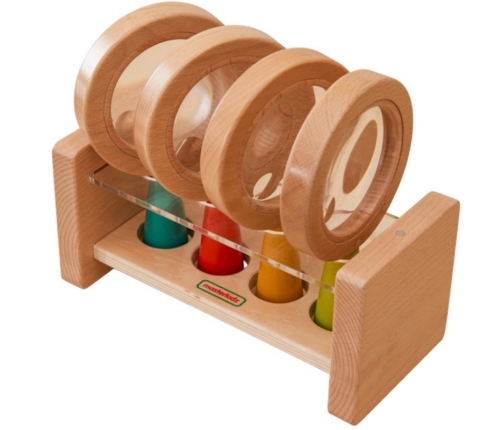 Zestaw Drewnianych Lup z Pojemnikiem